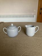 Grijze melk en suikerpot, merk : Vista, Huis en Inrichting, Keuken | Servies, Ophalen of Verzenden, Zo goed als nieuw, Aardewerk