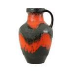 Grote Oranje Fat Lava Vaas West Germany Carstens 7315-45, Antiek en Kunst, Ophalen of Verzenden
