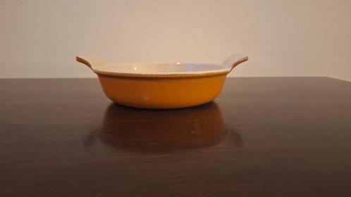 LE CREUSET ovenschaal oranje 15cm gietijzer vintage schaal, Huis en Inrichting, Keuken | Servies, Zo goed als nieuw, Schaal of Schalen