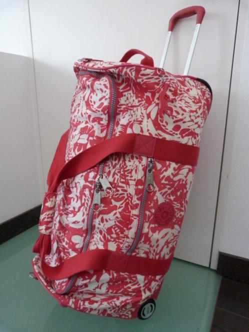 Kipling - grote duffelbag op wielen + telescopische hendel, Handtassen en Accessoires, Koffers, Zo goed als nieuw, Uitschuifbare handgreep