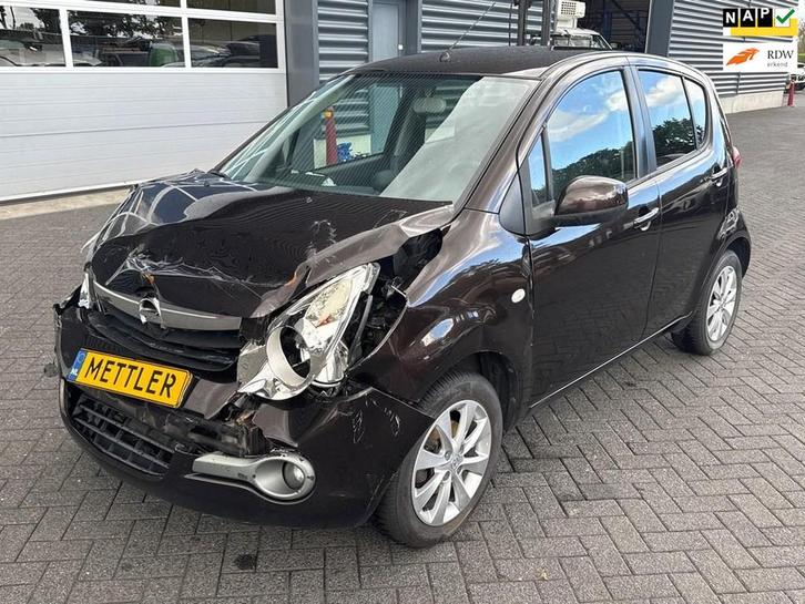 Opel Agila 1.0 Berlin, airco, Auto diversen, Ongevalwagen, Opel, Handgeschakeld, Benzine, Stadsauto, Bruin
