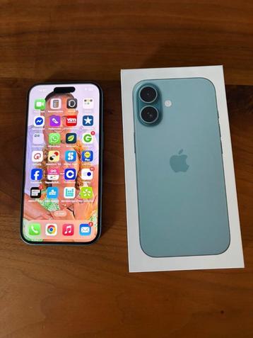 APPLE iPhone 16, 128 GB,, Teal, met garantie, prima staat beschikbaar voor biedingen