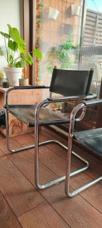 2 vintage stoelen, Huis en Inrichting, Ophalen, Gebruikt, Twee, Zwart