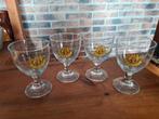 4 bierglazen - GRIMBERGEN : speciaal type 25 cl., Ophalen of Verzenden, Zo goed als nieuw
