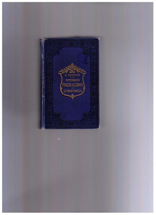 Dictionnaire Français-Allemand et Allemand-Français, Despois, Boeken, Woordenboeken, Gelezen, Duits, Ophalen of Verzenden