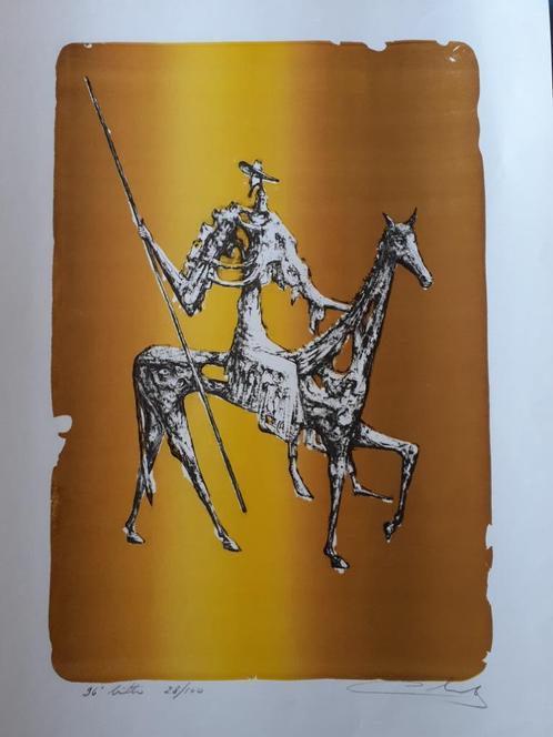 "Don Quichotte" - Rémy Cornelissen, Antiquités & Art, Art | Lithographies & Sérigraphies, Enlèvement ou Envoi