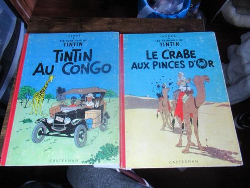 4 Albums Tintin 1956 > 1958, Livres, BD, Utilisé, Plusieurs BD, Envoi