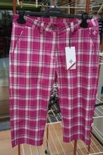 Broek 7/8 nieuw ruit paars Cross mt 40, Maat 38/40 (M), Verzenden, Paars, Nieuw