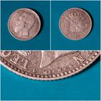 België 1 frank zilver Leopold II 1887 VL - zonder punt, Postzegels en Munten, Zilver, Ophalen of Verzenden, Losse munt, Zilver