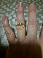 Prachtige goudkleurige ring met bolletje maat 51-52, Enlèvement ou Envoi