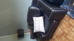 Lederen salon bestaande uit 2 zetels en 1 fauteuil, Ophalen, Gebruikt, Leer