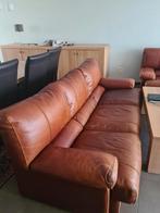 Lederen salon, Huis en Inrichting, Zetels | Complete zithoeken, Ophalen, Gebruikt, Leer