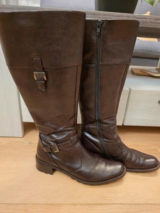 Knielaarzen Paul Green maat UK5.5=EUR39, Kleding | Dames, Schoenen, Gedragen, Hoge laarzen, Bruin, Ophalen of Verzenden