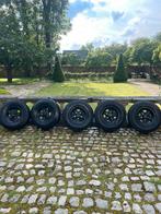 5x zwarte alu velgen met band Land Rover Defender Classic, Autos : Pièces & Accessoires, Pneus & Jantes, Jante(s), Enlèvement ou Envoi