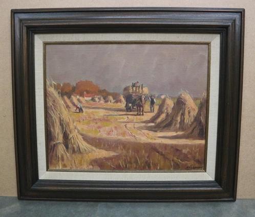 Piet Volckaert, de oogst, Antiek en Kunst, Kunst | Schilderijen | Klassiek, Ophalen of Verzenden