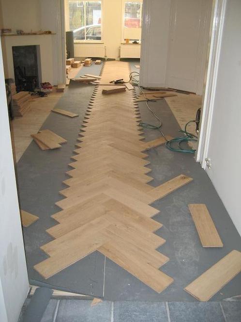 Pose Parquet croisé (visgraat), Doe-het-zelf en Bouw, Tegels, Zo goed als nieuw, Ophalen of Verzenden