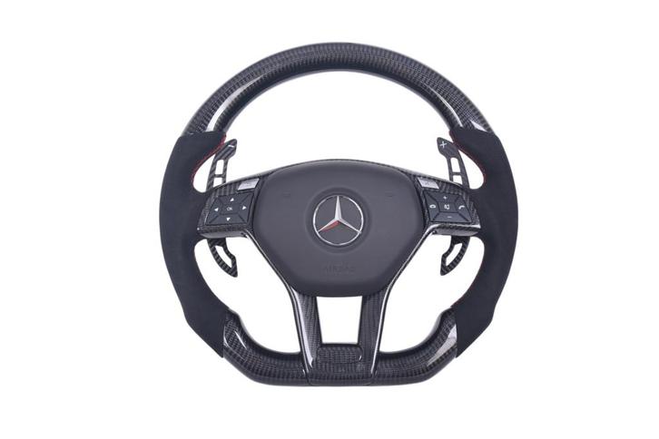 Mercedes Alcantara & carbon sportstuur / stuurwiel 2014-2022, Auto-onderdelen, Besturing, Mercedes-Benz, Nieuw, Verzenden