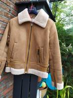 Winterjas daim Y A in cognackleur 38, Kleding | Dames, Ophalen of Verzenden