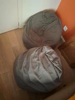 2 pouf grises, Ophalen, Gebruikt, Grijs, Zitzak
