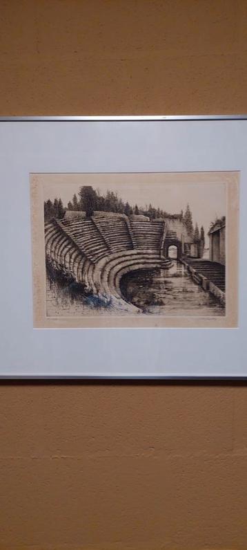 Ets gravure beschikbaar voor biedingen