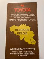 Vintage Toyota-wegenkaart België, 1983., Boeken, Atlassen en Landkaarten, Ophalen of Verzenden
