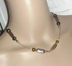 Ketting zoetwaterparel , peridoot , aventurijn , toermalijn, Handtassen en Accessoires, Kettingen, Verzenden, Groen, Steen of Mineraal