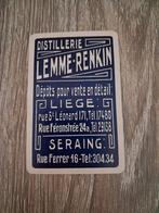 1 speelkaart Distillerie Lemme - Renkin, Verzamelen, Speelkaarten, Jokers en Kwartetten, Ophalen of Verzenden, Zo goed als nieuw