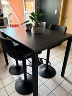 Mooie hoge tafel en 4 stoelen, Ophalen, Zo goed als nieuw