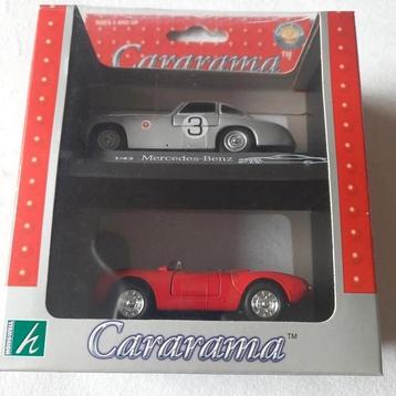 MERCEDES 300SL + PORSCHE 550A SPIDER*1/43*NEW*CARARAMA. beschikbaar voor biedingen