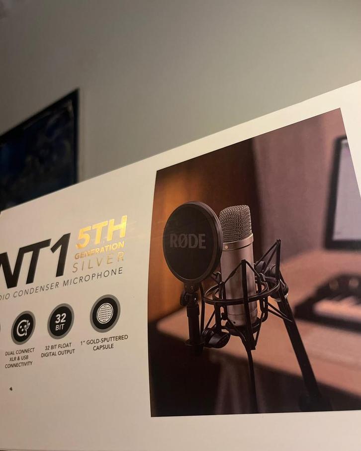 Professionele RØDE NT1 5th Generation microfoon, Muziek en Instrumenten, Microfoons, Zo goed als nieuw, Studiomicrofoon, Ophalen of Verzenden