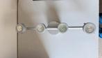 Lamp met verstelbare spots, Huis en Inrichting, Lampen | Spots, Ophalen, Gebruikt, Metaal of Aluminium, Plafondspot of Wandspot