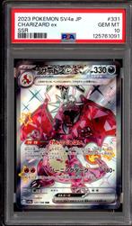 Charizard ex PSA 10 - 331/190 - Japanese Shiny Treasure ex, Ophalen of Verzenden, Zo goed als nieuw, Losse kaart