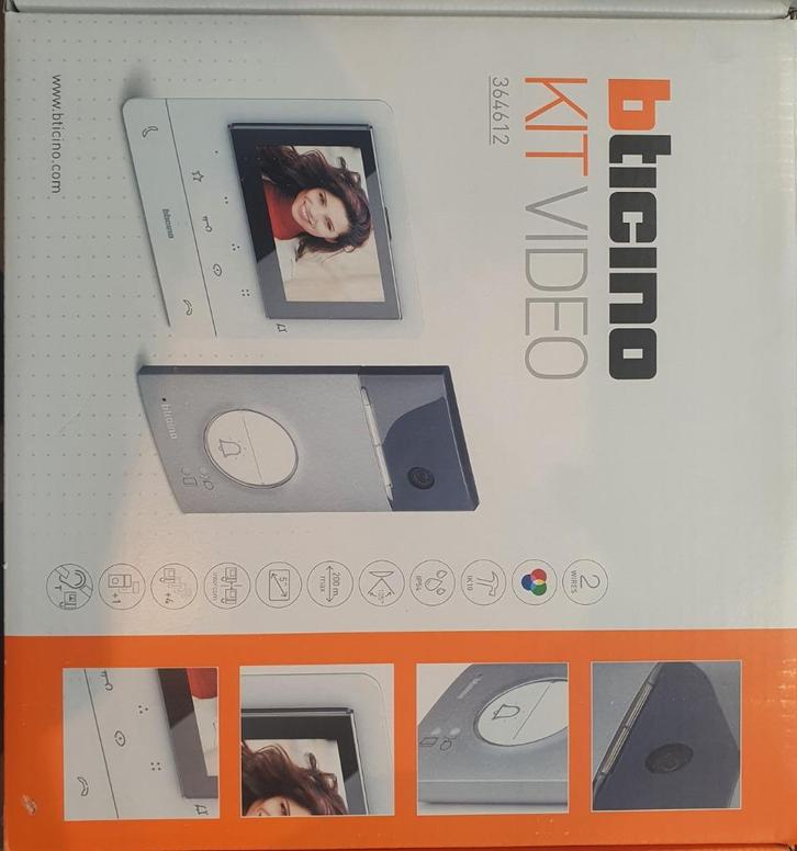 Bticino videokit WIFI deurbel, Huis en Inrichting, Deurbellen, Nieuw, Bedraad, Bewegingsdetectiesensor, Compatibel met smartphone