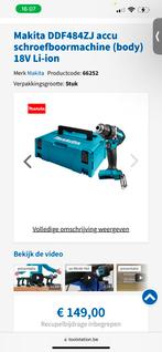 Makita DDF484ZJ, Doe-het-zelf en Bouw, Gereedschap | Boormachines, Ophalen, Nieuw