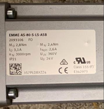 FESTO Servomotor EMME-AS-80-S-LS-ASB-2093106