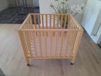 Houten babypark met matrassen en aerosleepcover, Kinderen en Baby's, Babyparken, Ophalen, Gebruikt, Rechthoekig, Wieltjes