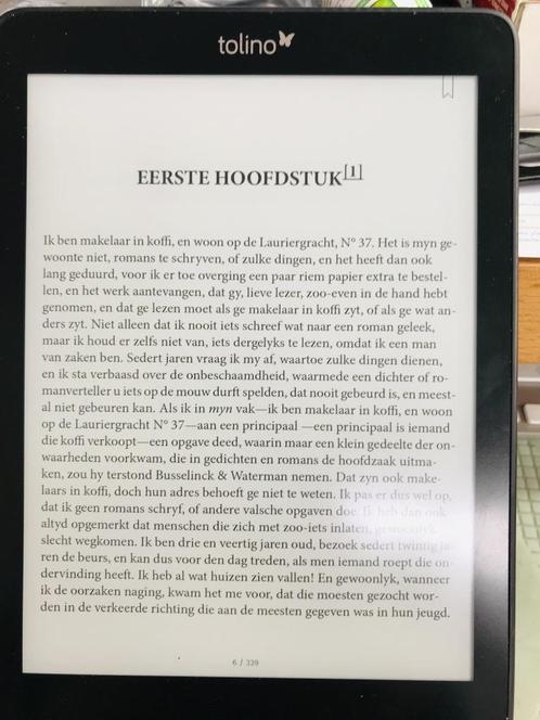 Nette Tolino EPOS E-Reader 7,8 inch Touchscreen met licht  +, Computers en Software, E-readers, Gebruikt, 8 inch, Touchscreen