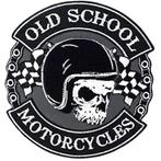 Thermocollant Biker Skull Old School Motorcycles - 110x117 m