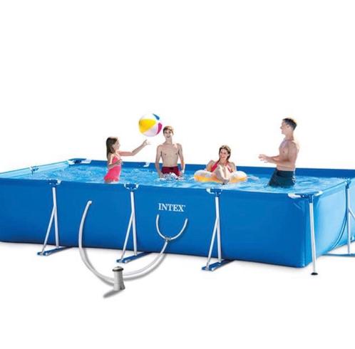 Intex opbouw zwembad 4,5 op 2,2m, Tuin en Terras, Zwembaden, Gebruikt, Opzetzwembad, 80 tot 120 cm, 400 cm of meer, 200 tot 300 cm