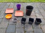 plastiek potjes en schaaltjes voor bloemen of planten, Ophalen