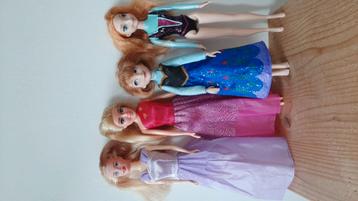 Modelpoppen Disney, Barbie, Action Man, Sindy 9 stuks beschikbaar voor biedingen