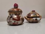 Antiek setje Chinese potjes met stempel, Antiek en Kunst, Ophalen