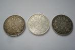 Set van 3 zilveren munten 5 Francs Leopold II., Postzegels en Munten, Munten | België, Zilver, Ophalen of Verzenden, Zilver, Losse munt
