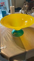 decoratieve glazen schaal, Ophalen, Gebruikt