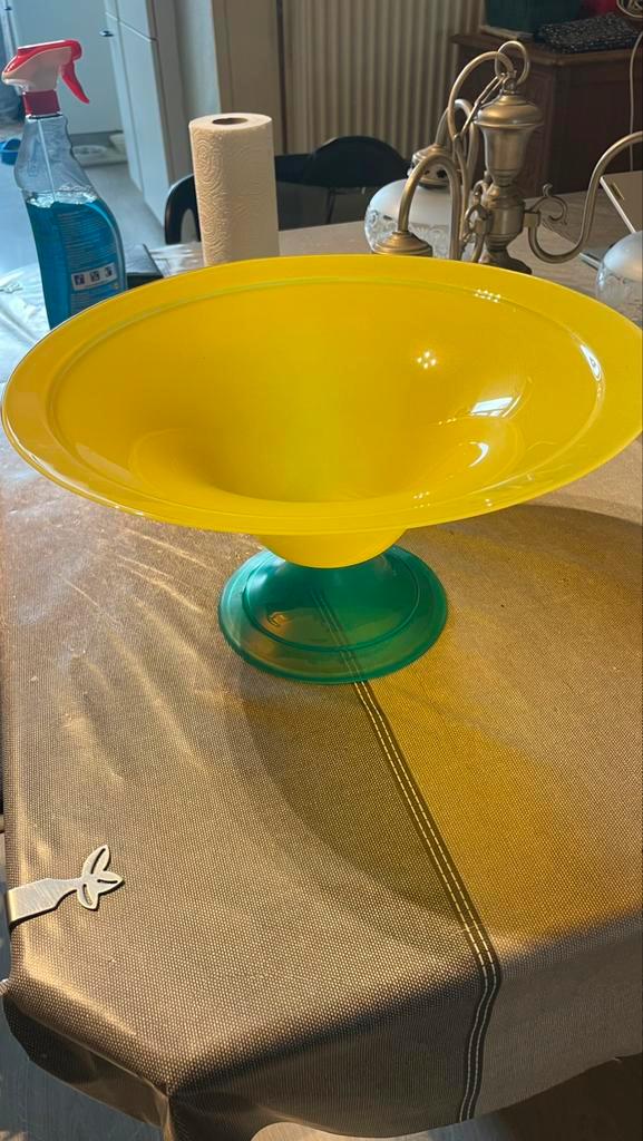 decoratieve glazen schaal, Huis en Inrichting, Woonaccessoires | Etagères, Gebruikt, Ophalen