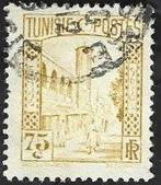 1 Postzegel Tunesië 1931 Halfaouine Moskee, Timbres & Monnaies, Timbres | Afrique, Enlèvement ou Envoi, Tunisie, Affranchi