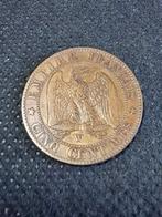 5 cent 1854w Frankrijk, Timbres & Monnaies, Monnaies | Europe | Monnaies euro, Enlèvement ou Envoi, France, 5 centimes