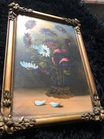 Mooie antieke kl. olieschilderij “bloemstilleven”/ zeldzaam, Antiek en Kunst, Kunst | Schilderijen | Klassiek, Ophalen of Verzenden
