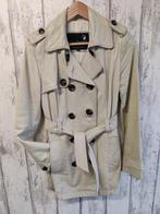 Lederen dames jas, Ophalen of Verzenden, Gedragen, Maat 38/40 (M), Beige
