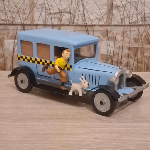 Kuifje blauwe taxiwagen, Verzamelen, Stripfiguren, Gebruikt, Kuifje, Ophalen of Verzenden
